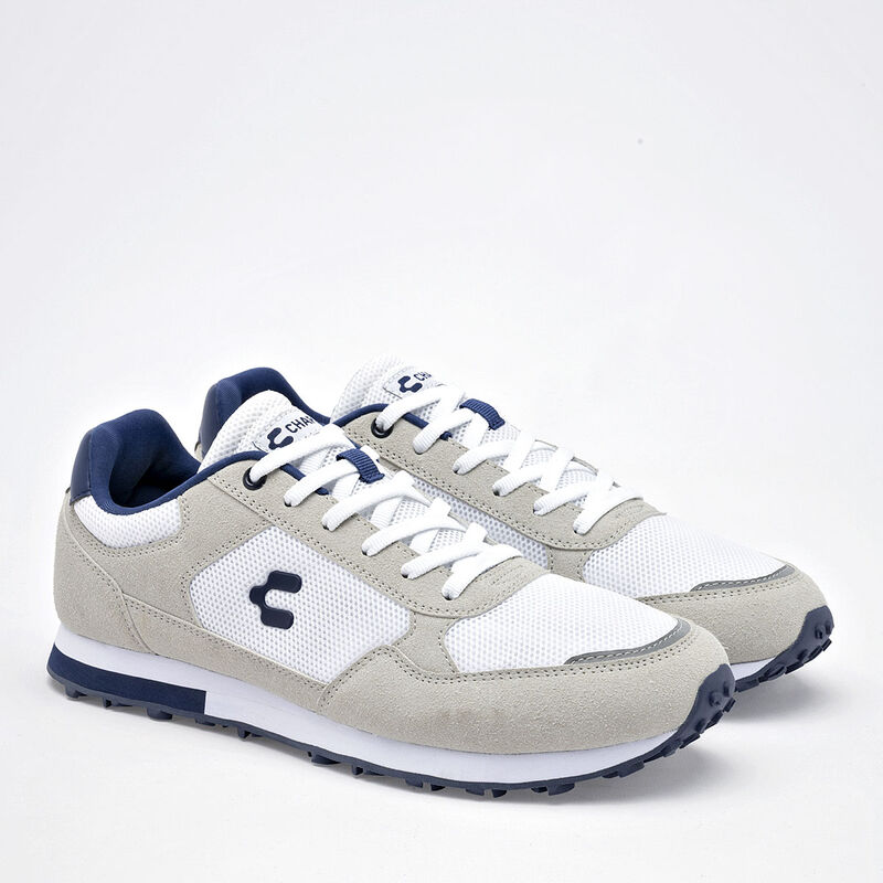 Charly Tenis urbano para hombre. Blanco gris ma... image number null