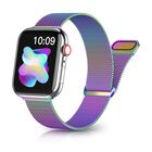 Correa De Metal Magn&eacute;tica Rabini Arco&iacute;ris para Apple Watch 38-49mm