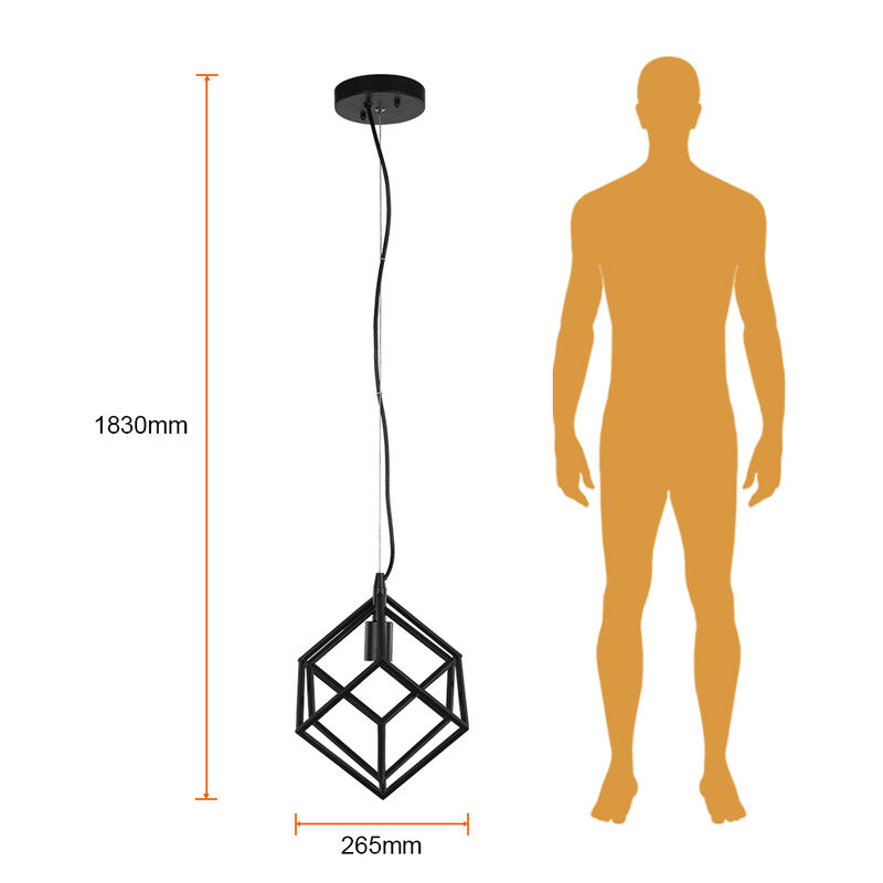 L&aacute;mpara Colgante Acero Negro 8.5w 100v image number null