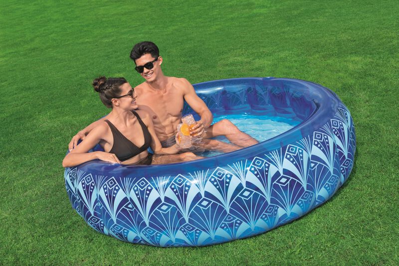 Alberca inflable redonda 1.68m x53cm color azul... image number null