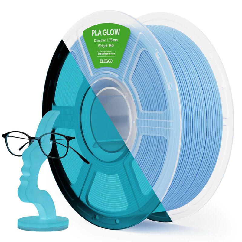 Filamento Pla Elegoo 1 kg 1,75 mm Azul Que Bril... image number null