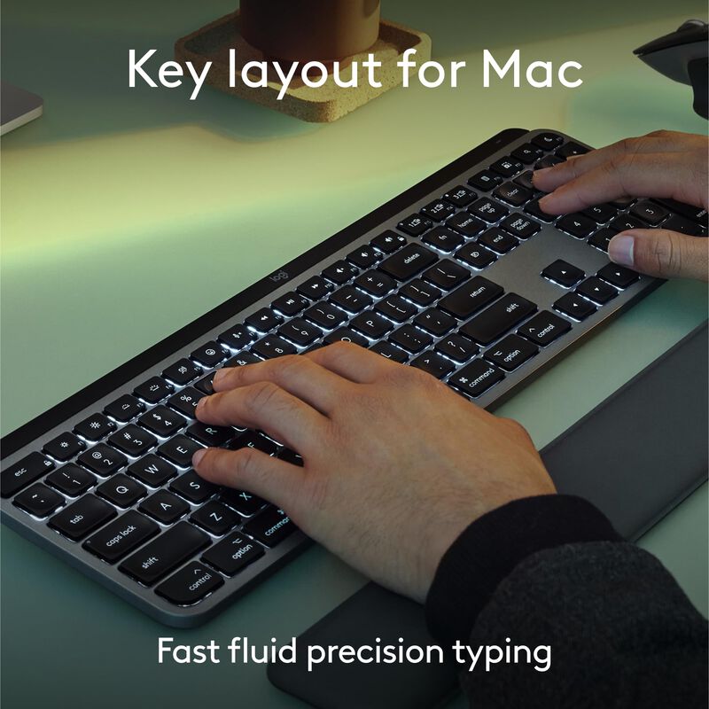 Teclado Inal&aacute;mbrico Logitech Mx Keys S Para Mac... image number null