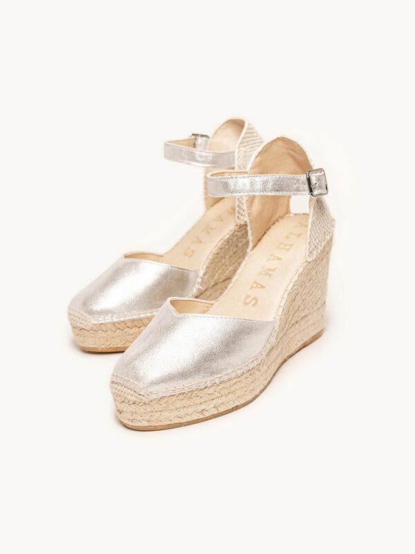 Jara Cu&ntilde;a Alta de Ante Metalizado Plata image number null