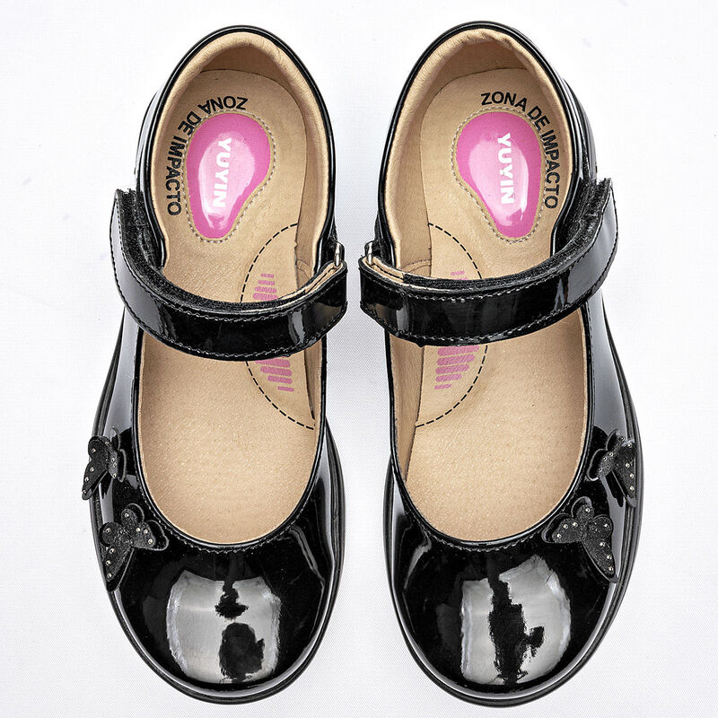 Yuyin Zapato para ni&ntilde;a. Negro charol image number null
