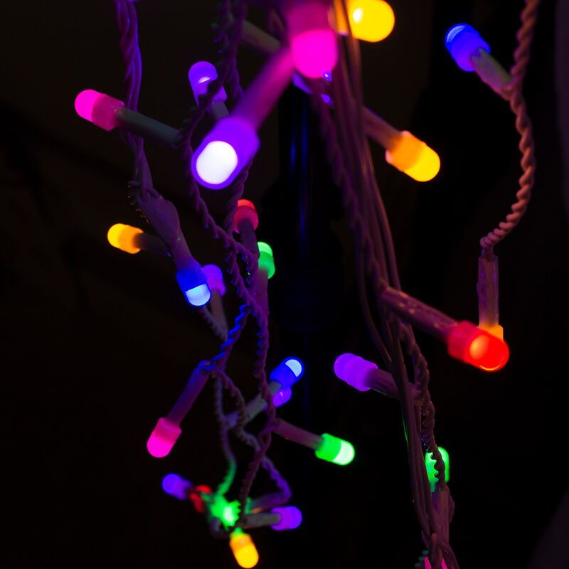 Serie cascada luz multicolor 300 LED 8 funcione... image number null