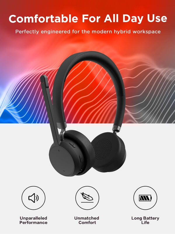 Aud&iacute;fonos Inal&aacute;mbricos Lenovo Bluetooth 5.3 Con... image number null