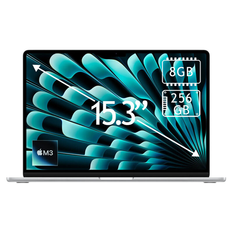 Apple Macbook Air M3 15.3" 256Gb 8Gb Plata MRYU... image number null