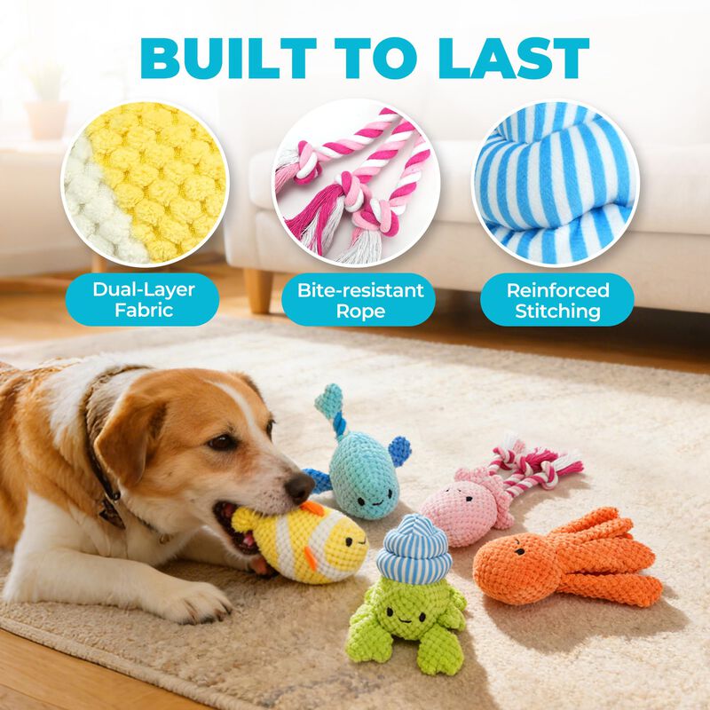 Primepets Paquete De 5 Juguetes De Peluche Con ... image number null