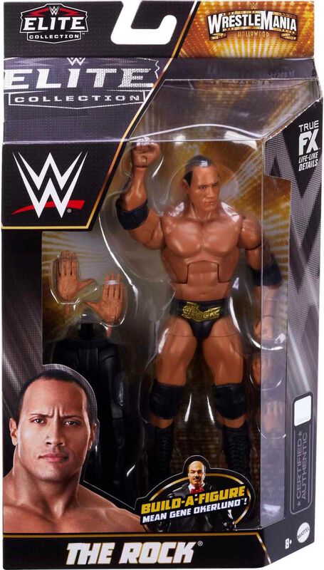 Figura De Acci&oacute;n Mattel Wwe The Rock Wrestleman... image number null