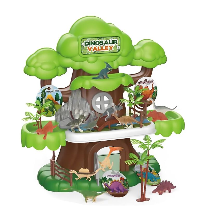 Casa Del &Aacute;rbol Con Dinosaurios 37 Piezas Dinosa... image number null