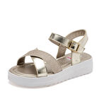 Ensue&ntilde;o Sandalia Para Ni&ntilde;a Dorado Cod 132069-d