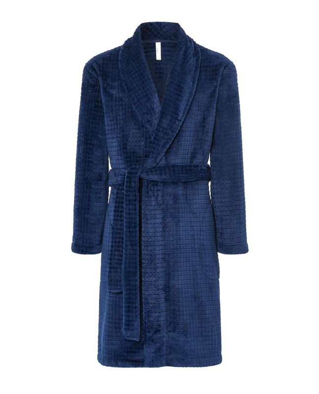 Bata Jacquard Cuadros Marino Marino image number null