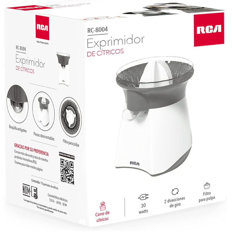 Exprimidor de Cítricos RCA Modelo RC-8004 image number null
