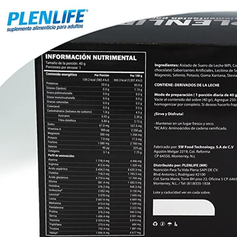 PLENLIFE Suplemento Alimenticio en Polvo Prote&iacute;... image number null