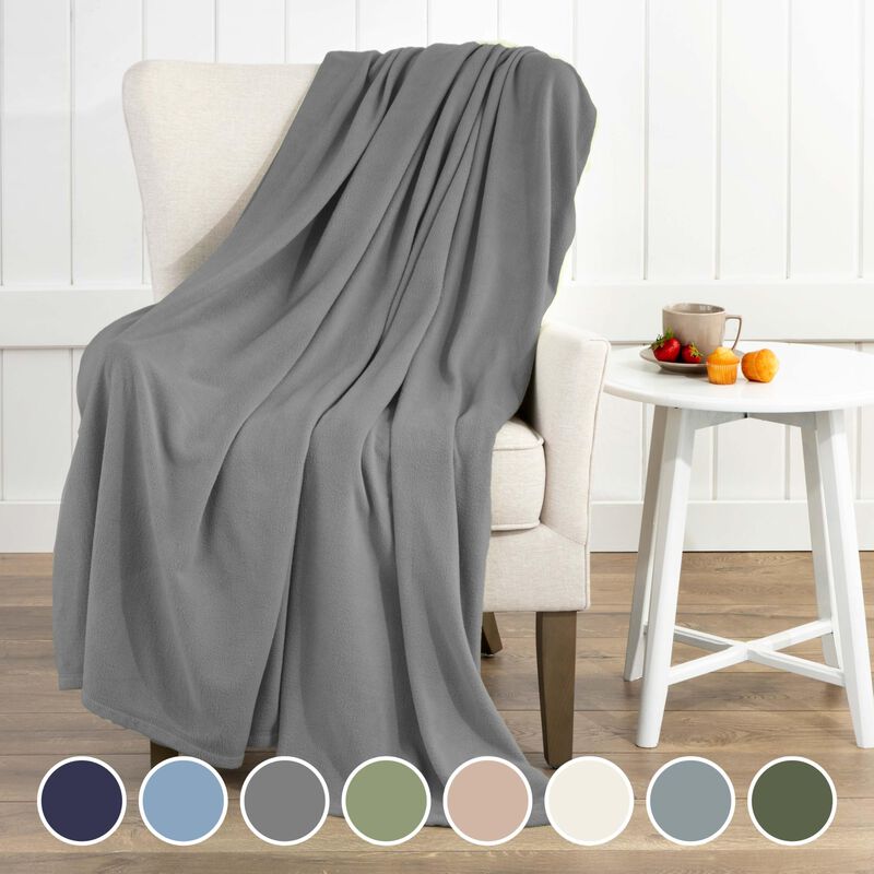 Manta Martex Full/queen 234 cm Gris 2 unidades image number null