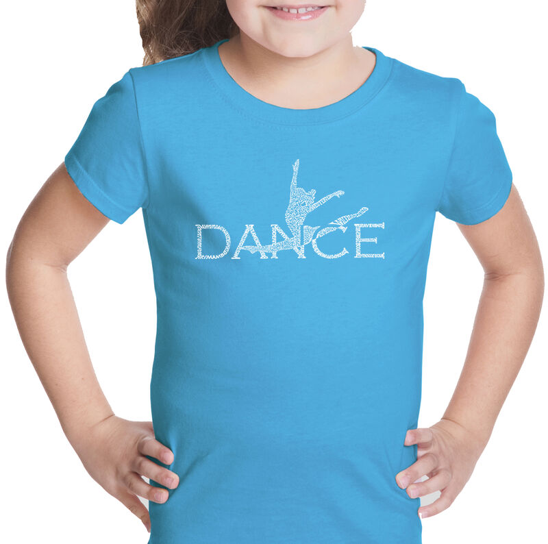 Camiseta Word Art Para Ni&ntilde;a - Bailarina - Turqu... image number null