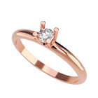 Anillo de Compromiso de 14K con Diamante de Laboratorio 0.20 CT F VS1 Talla 4.5 ORO ROSA 14K &ndash; / M442-20-14R-LG-45