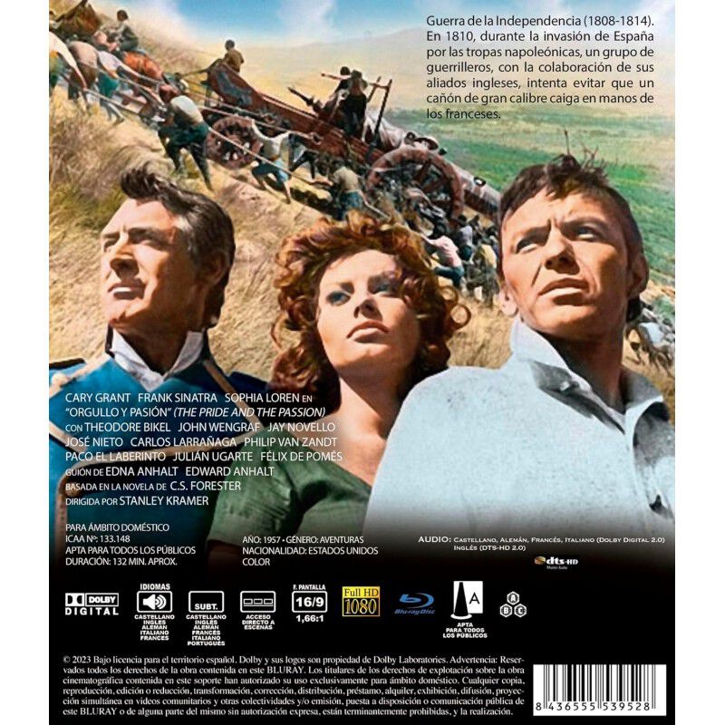 El Orgullo Y La Pasi&oacute;n [blu-ray] (1957) image number null