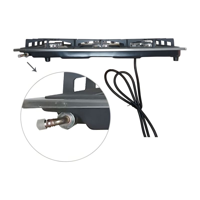 Parrilla Gas 5 Quemadores Acero Inox Empotrable... image number null