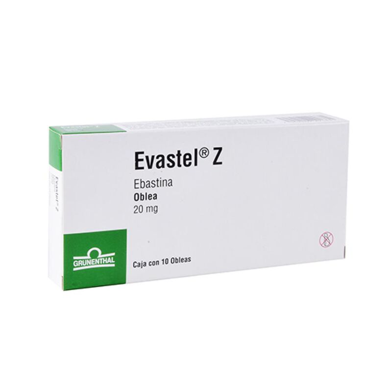 Evastel-z 20 Mg 10 Obleas image number null