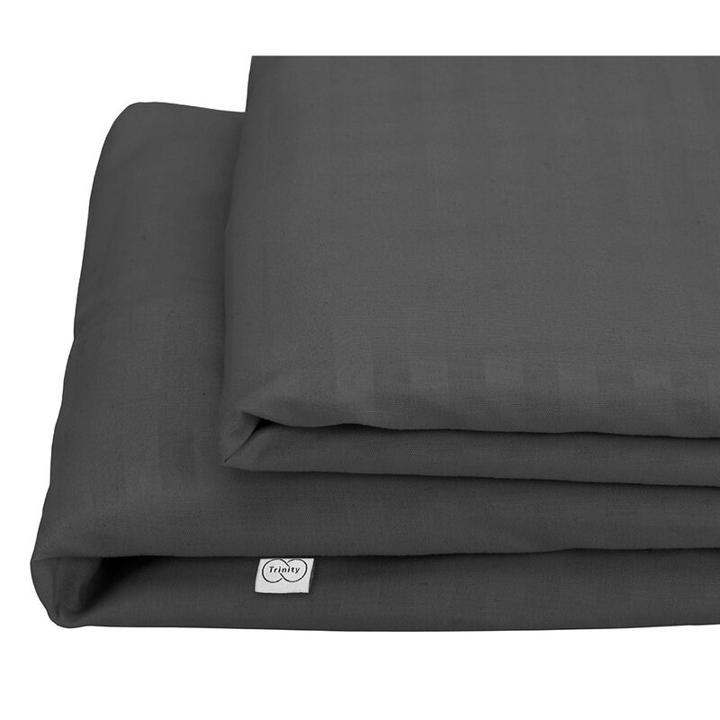 1 juego de S&aacute;banas Individual Trinity Gris Oxfo... image number null
