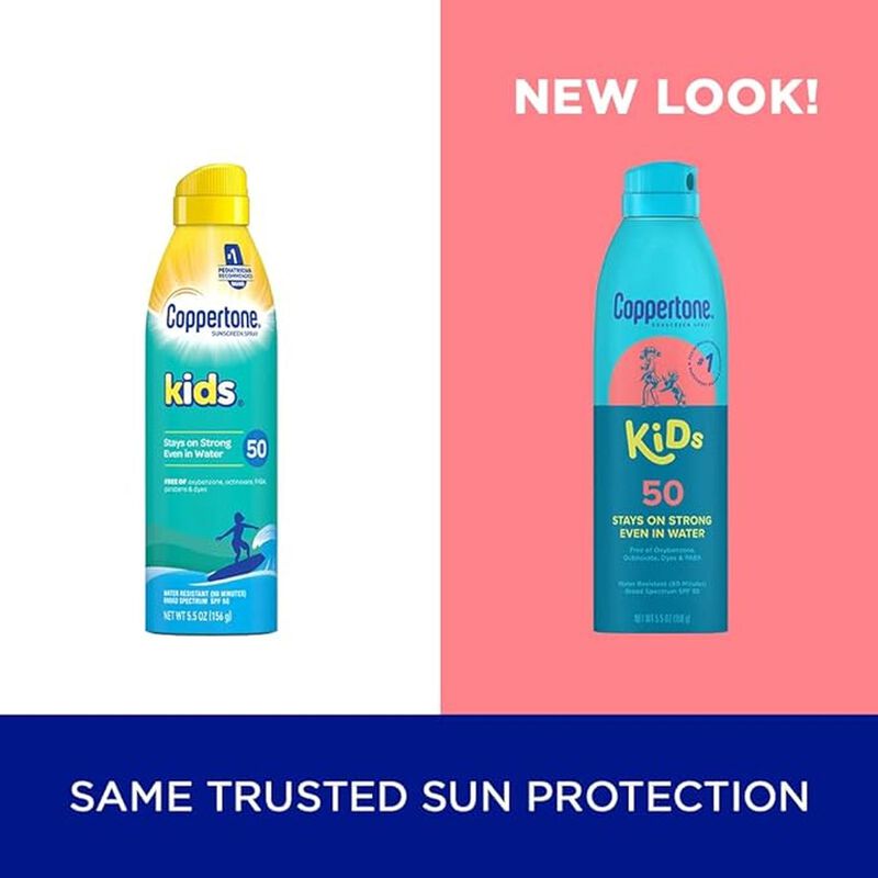 Coppertone Sunscreen Spray Spf 50 Kids, 5.5 Oz ... image number null