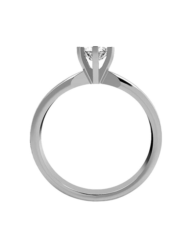 Anillo de Compromiso de 14K con Diamante de Lab... image number null