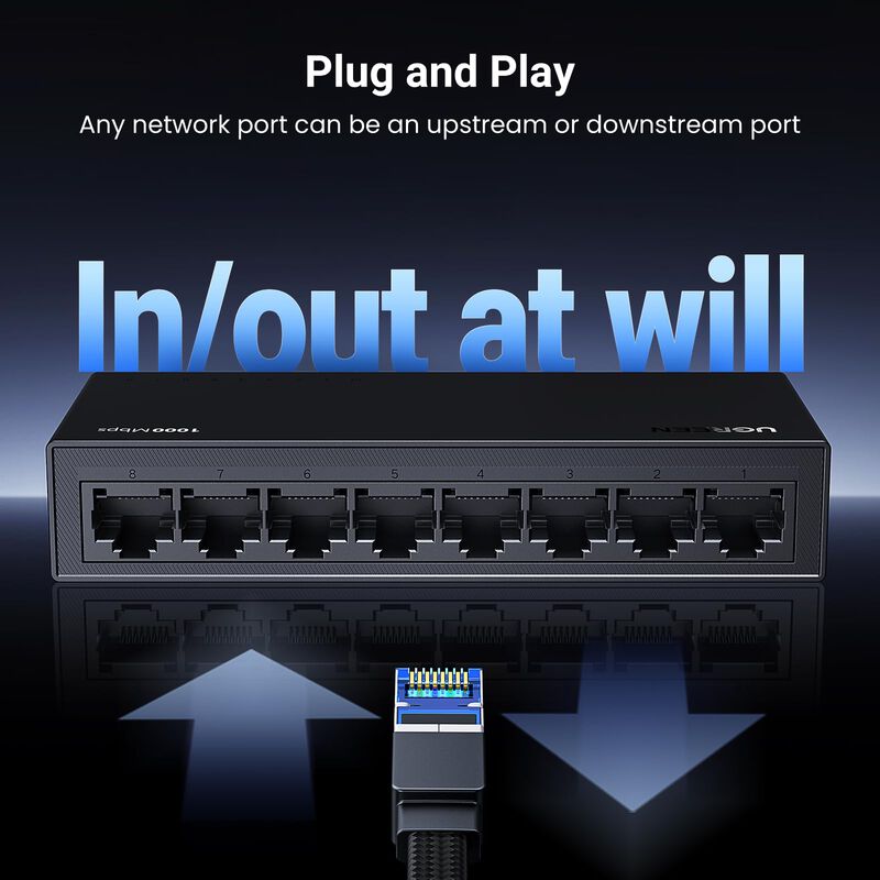 Conmutador Gigabit Ethernet Ugreen De 8 Puertos... image number null