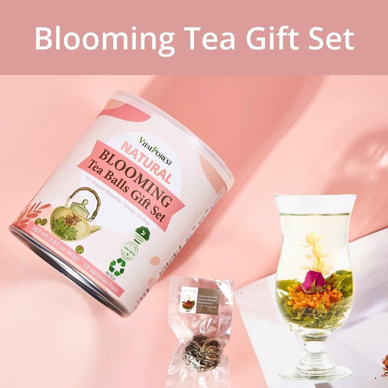 Set De Regalo De Flores De T&eacute; Florecientes Vita... image number null