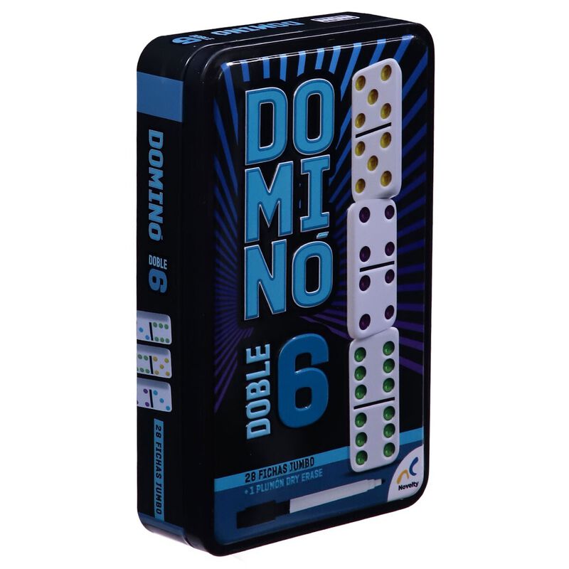 Domin&oacute; Doble 6 con Plum&oacute;n Borrable image number null