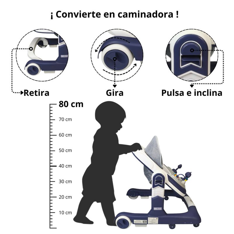 Andadera Infantil Con Asiento Acolchado, Centro... image number null
