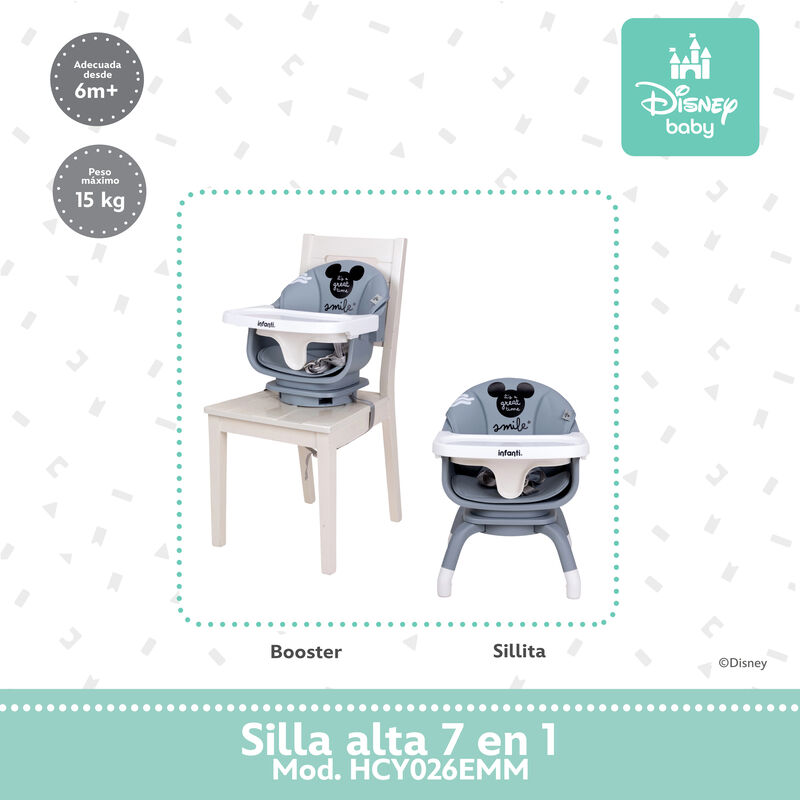 Silla alta periquera para beb&eacute;s con giro 360&deg; a... image number null