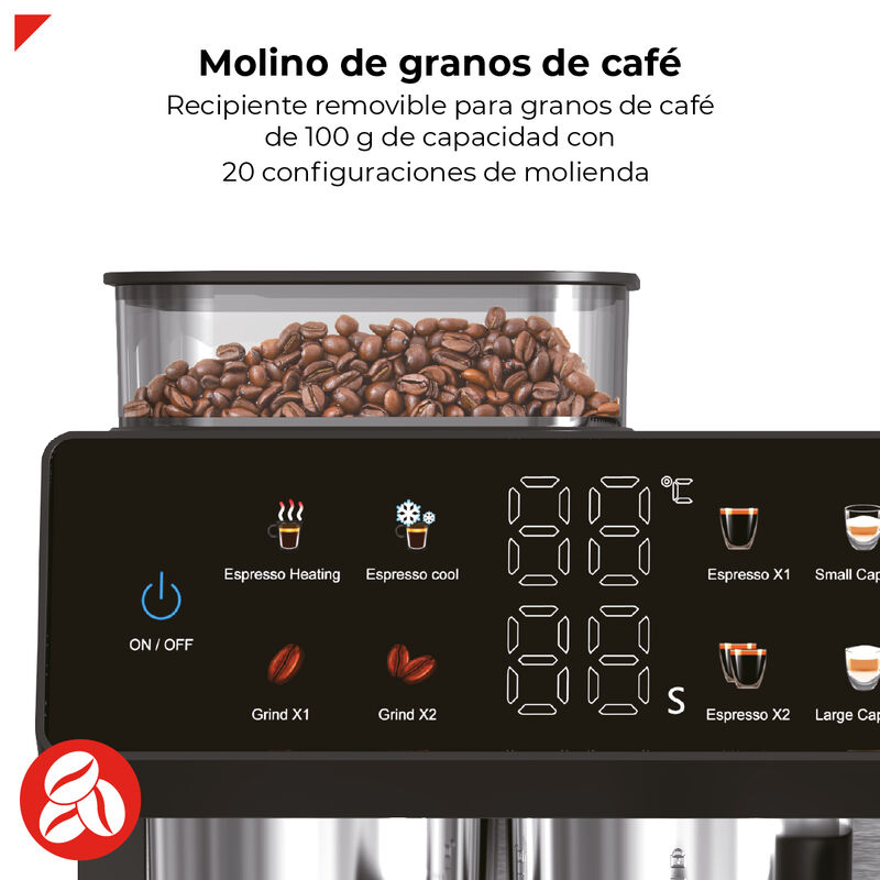 Cafetera Semiautom&aacute;tica Con Molino 1350 W Bogne... image number null