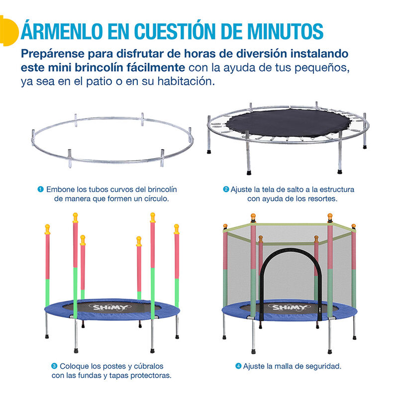 Brincolín Infantil Trampolín para Niños 3 a 12 ... image number null