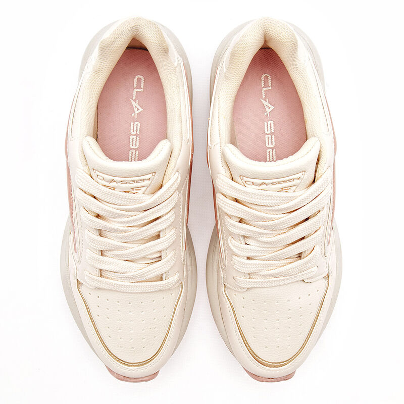 Clasben Tenis urbano para mujer latte rosa image number null