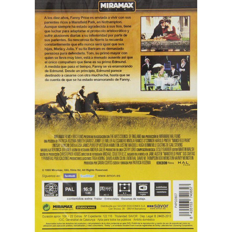 Mansfield Park [DVD] image number null