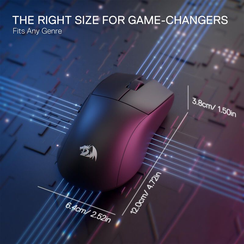Rat&oacute;n Inal&aacute;mbrico para Juegos Redragon M916 STD... image number null