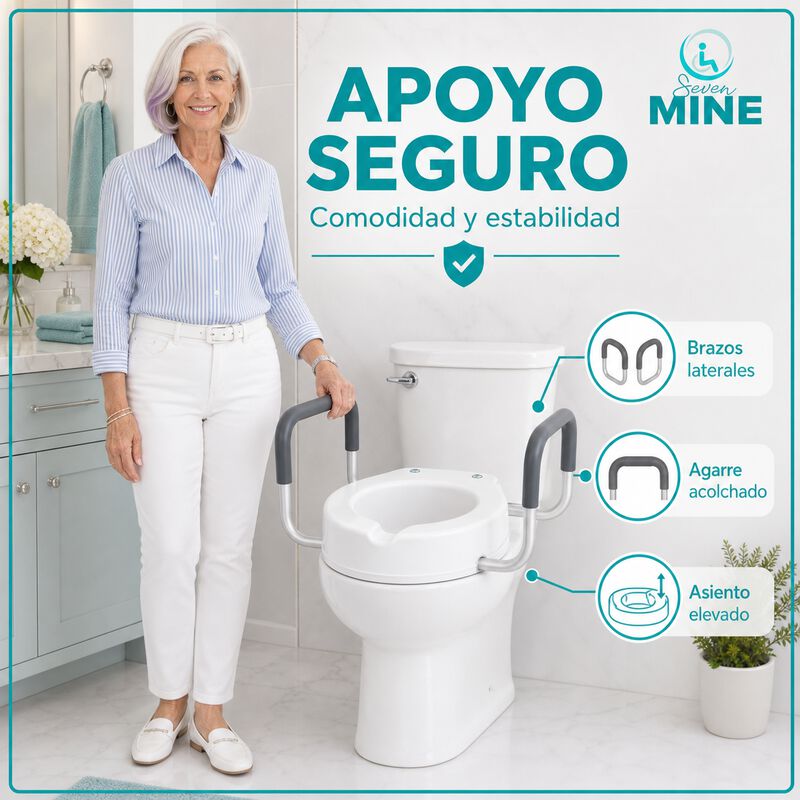 Incremento Wc Lujo (altura 9cm): Descansa Brazo... image number null