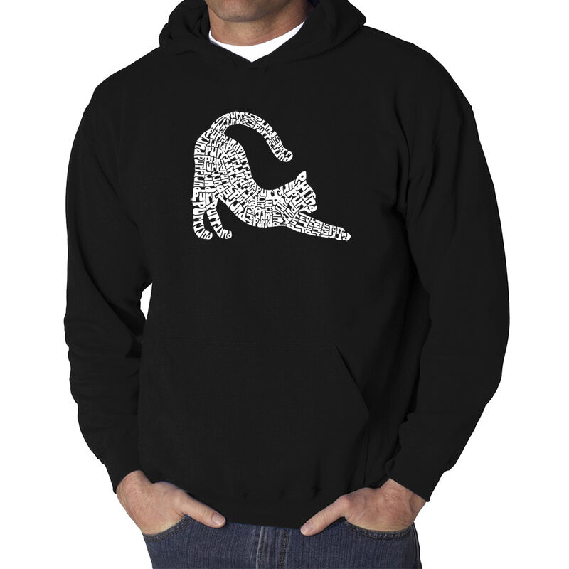 Sudadera Con Capucha Word Art Para Hombre - Gat... image number null