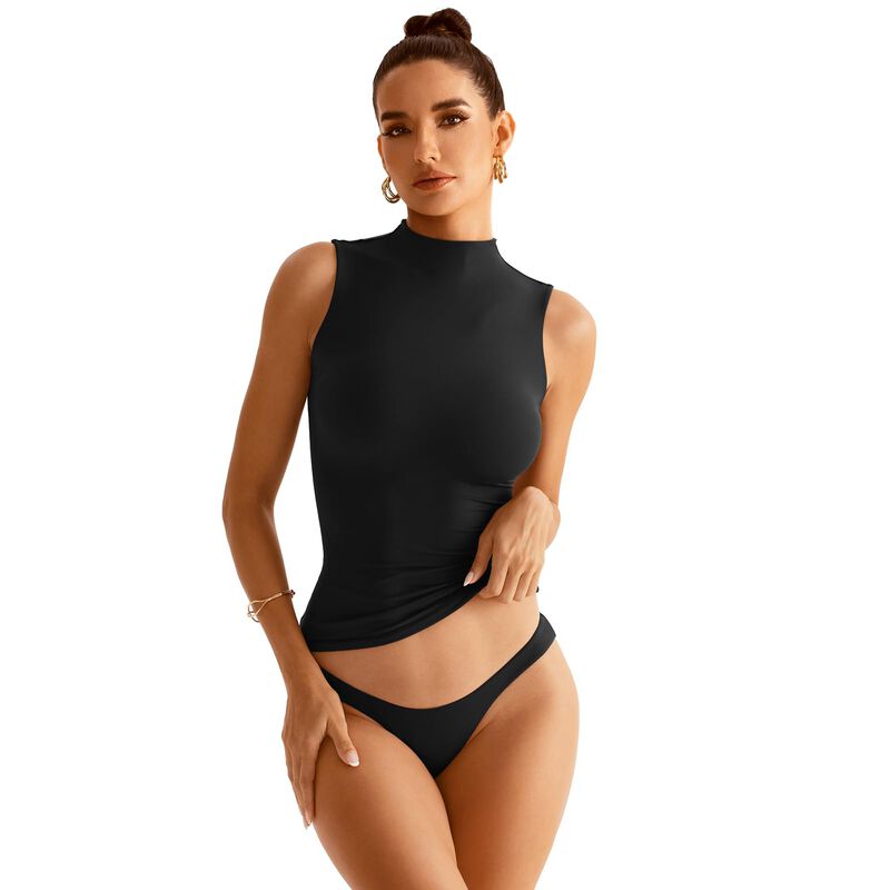 Camiseta tipo tank Easygala sin mangas, cuello ... image number null