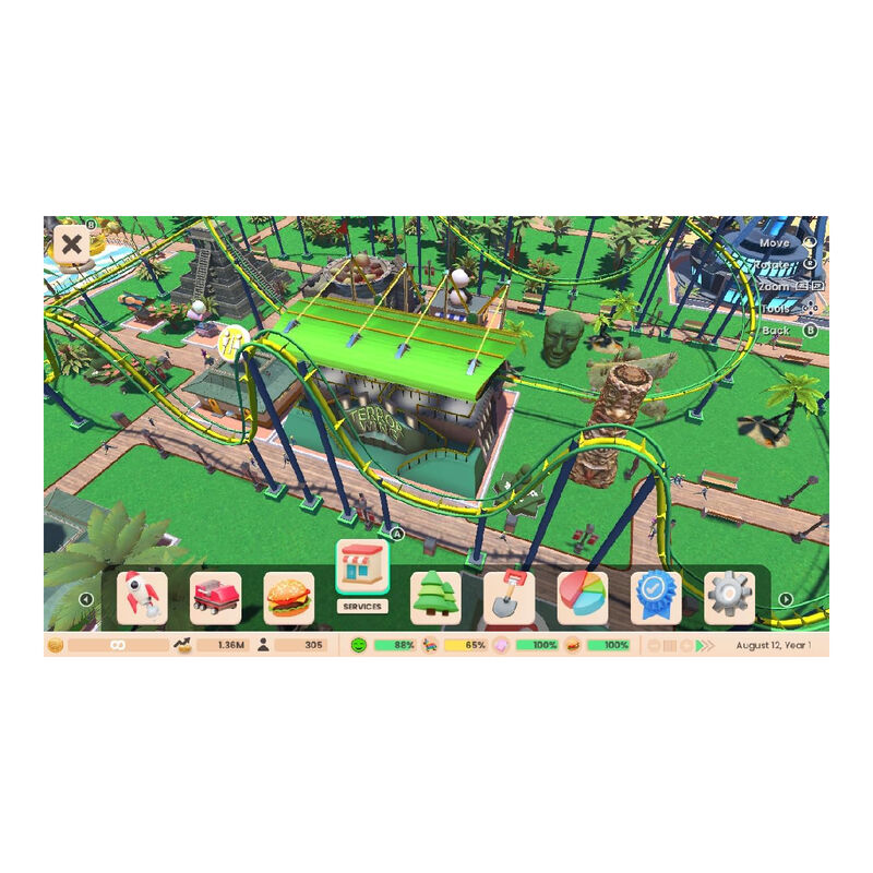 Juego Rollercoaster Tycoon Deluxe Nintendo Swit... image number null