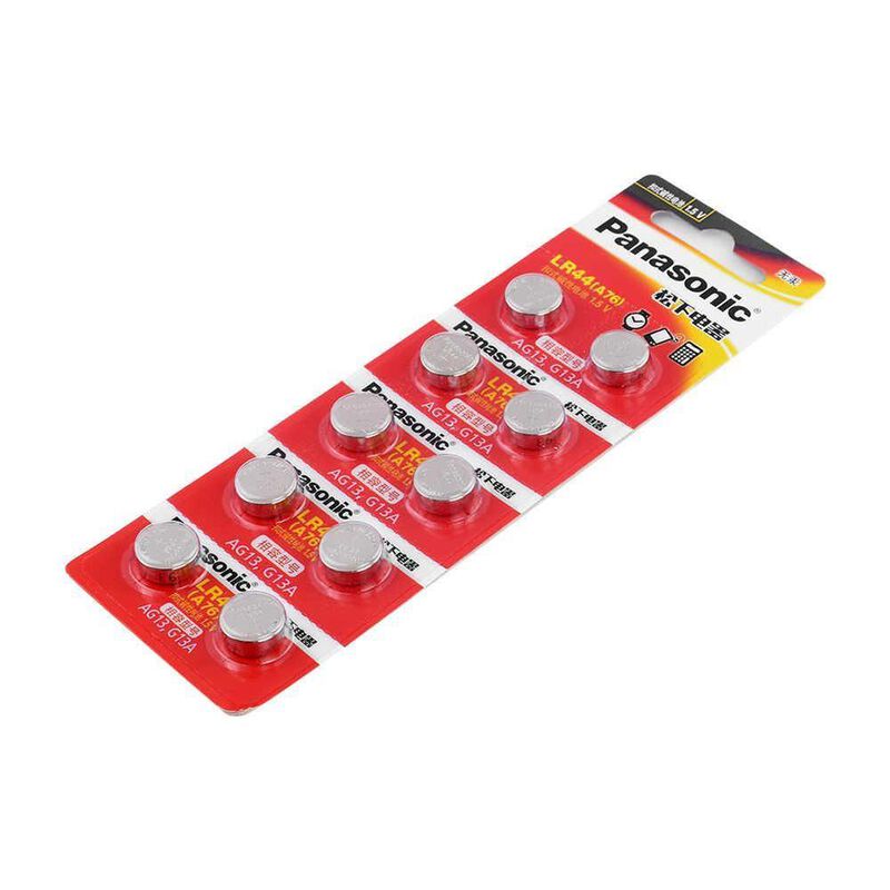 Pila Panasonic 10 Lr44 Ag13 A76 Lr1154 Sr44 357 image number null