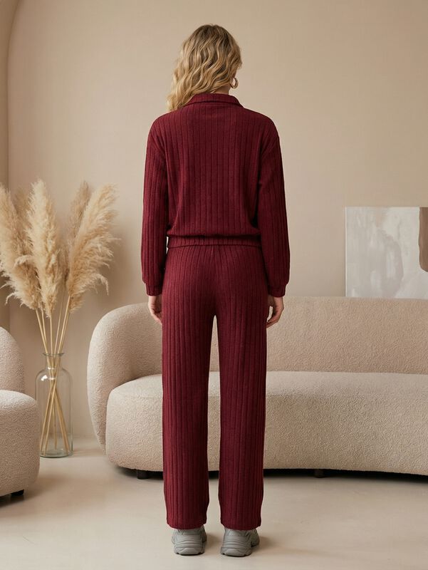 Conjunto Mujer 2 Piezas Tejido Acanalado CONJ-0... image number null