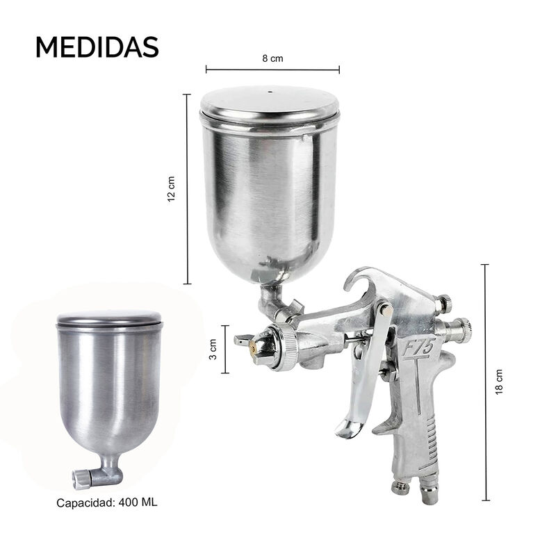 Mini Pistola Pulverizadora de Pintura con Aire ... image number null