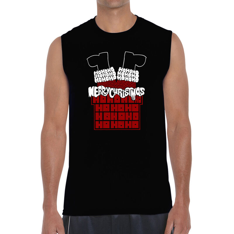 Camiseta Sin Mangas Word Art Para Hombre - Sant... image number null