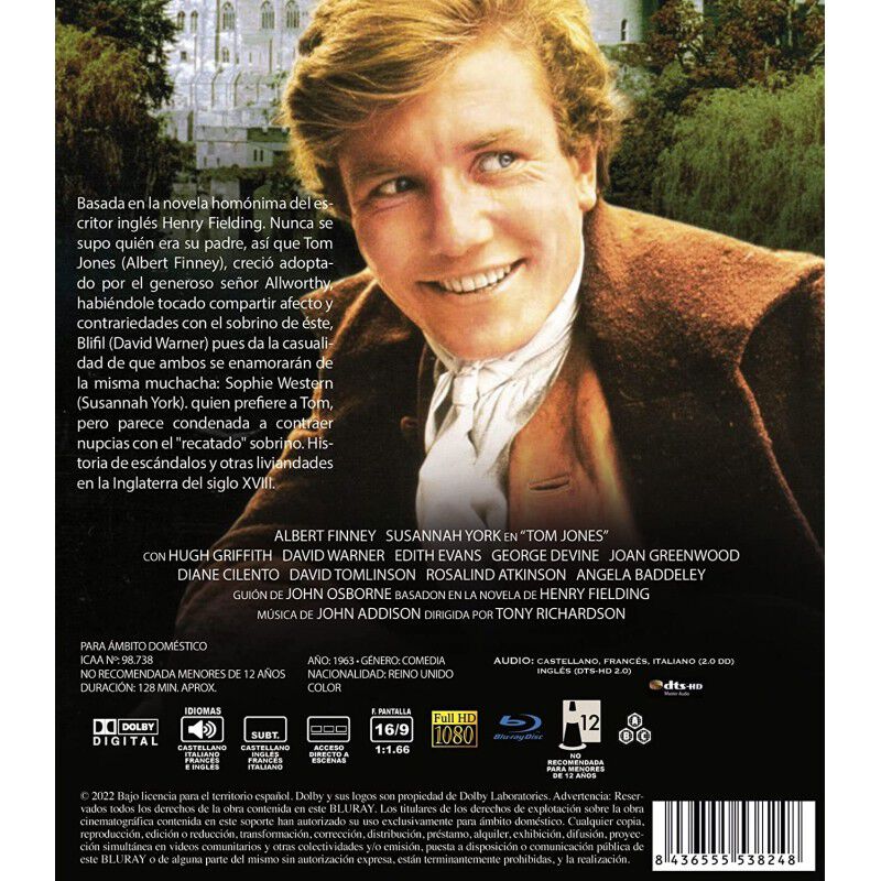 Tom Jones Bd 1963 [blu-ray] image number null