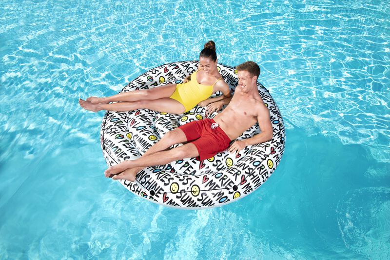 Cama inflable circular dec/citas de verano 1/mo... image number null