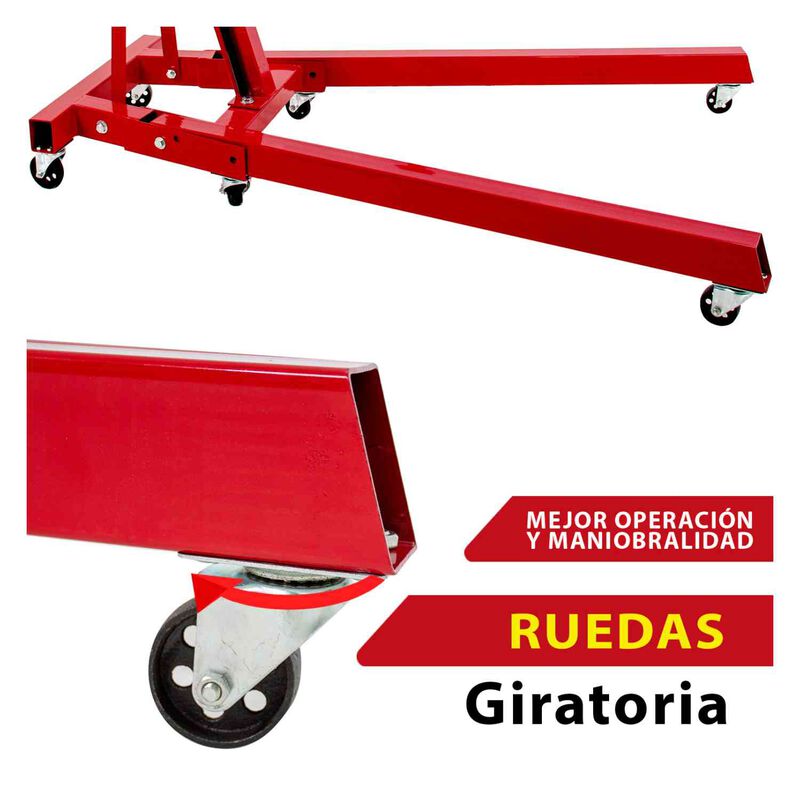 Pluma Hidr&aacute;ulica Plegable Motor 2 Ton Profesion... image number null