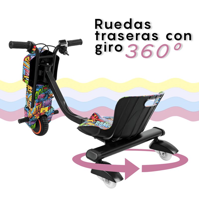 Triciclo Eléctrico Honey Whale MZ008 Multicolor... image number null