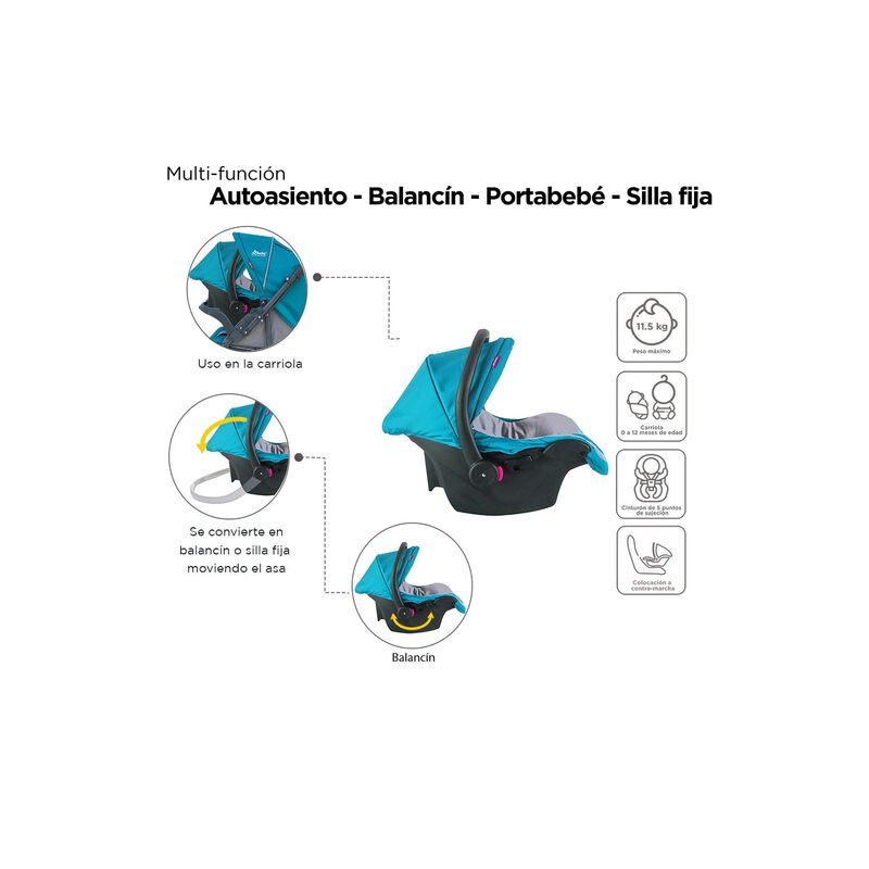 Carriola Travel System D'beb&eacute; Star Reversible C... image number null